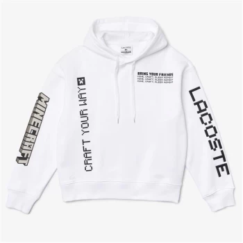 Lacoste Minecraft Mono Hoodie - White