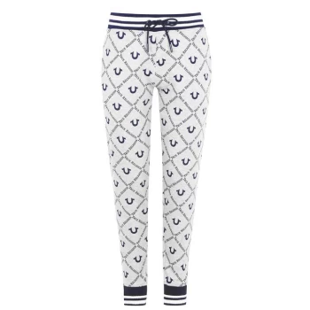 True Religion Logo Print Jogging Bottoms - Grey