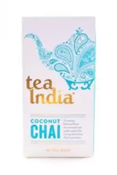 Tea India Coconut Chai 40 Bags (Case of 4)