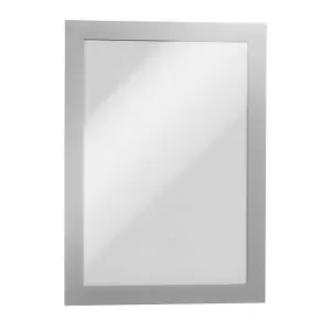 Durable DURAFRAME display frame, self adhesive, magnetic, for A5, silver frame, pack of 10