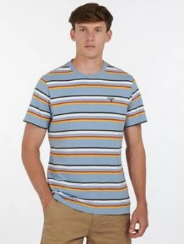 Barbour River T-Shirt - Powder Blue , Powder Blue, Size L, Men