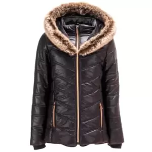 Firetrap Luxe Bubble Jacket Junior Girls - Black