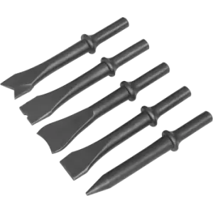 Sealey 5 Piece .401" Shank Air Hammer Chisel Set