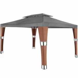 Tectake Gazebo Mona 3X4M Rattan Brown