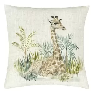 Kenya Giraffe Cushion Giraffe, Giraffe / 43 x 43cm / Polyester Filled