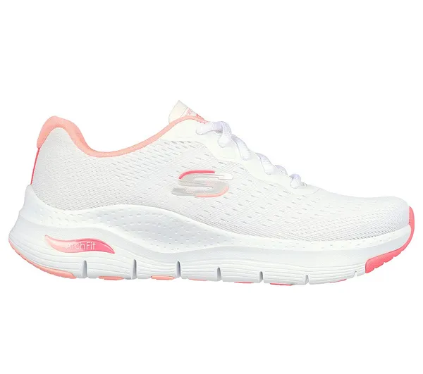 Skechers Womens Arch Fit Infinity Cool Vegan Trainers - UK 7 White female ES3451WPK7