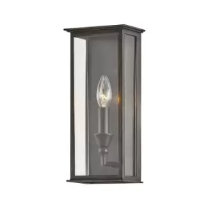 Chauncey 1 Light Wall Sconce Vintage Bronze, Glass, IP44