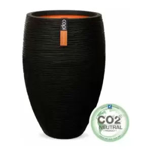 Vase elegant deluxe Rib NL 38x58 black