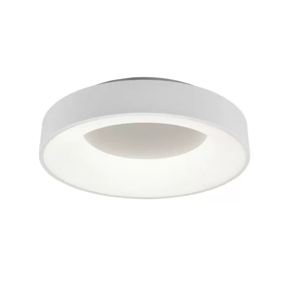 Girona Modern 27W LED Semi Flush Light White Matt 4000K