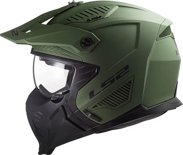 LS2 OF606 Drifter Solid Matt Military Green 06 Multi Helmet Size 2XL