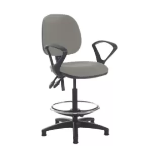 Dams MTO Jota Draughtsmans Chair with Fixed Arms - Tarot Purple