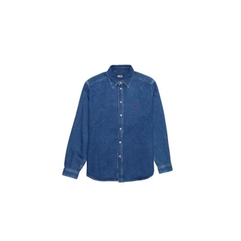 Diesel Long Sleeve Denim Shirt - Mid Wash 01