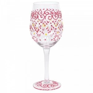 Melon Henna Wine Glass