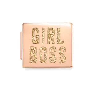 Nomination GLAM Rose Gold Girl Boss Charm