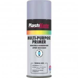 Plastikote Enamel Primer Aerosol Spray Paint Grey 400ml