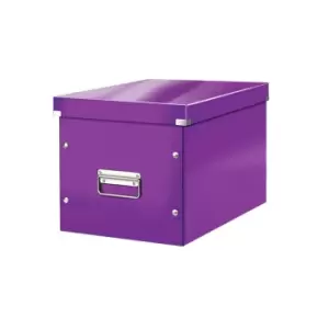 WOW Click & Store Cube Large Storage Box, Purple