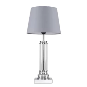 Knowles Touch Table Lamp with Grey Aspen Shade