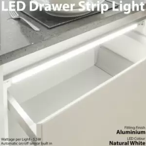 3x 800mm LED Drawer Strip Light auto on/off pir sensor Kitchen Cupboard Door