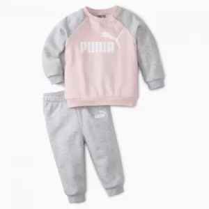 PUMA Minicats Essentials Raglan Babies' Jogger Set, Lotus, size 1-2 Youth, Clothing