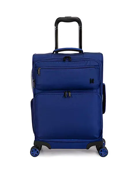 IT Luggage Downtime VWWKC Sit On Blue Cabin Suitcase