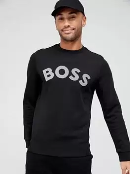 BOSS Salbo Iconic Logo Sweatshirt - Black, Size S, Men