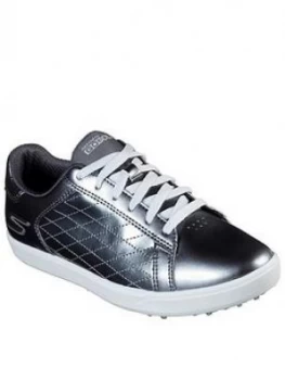 Skechers Drive Spikeless Golf Trainers, Pewter, Size 3, Women