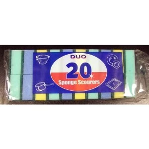 Duo Sponge Scourers Pack 20