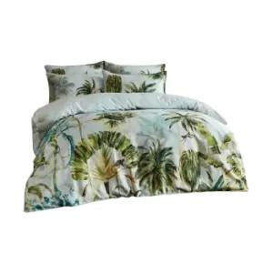 Paoletti Forsteriana Palm Tree Duvet Cover Set (Superking) (Multicoloured)