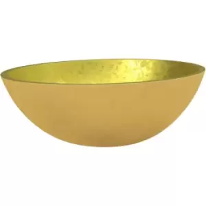 Vidaxl - Basin Glass 50x37x14cm Gold Gold