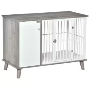 Pawhut Small Dog Crate And End Table/Side Cabinet