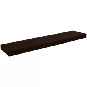 Techstyle Chicago Wood Effect 100Cm Floating Techstyle Chunky Wall Shelf Walnut