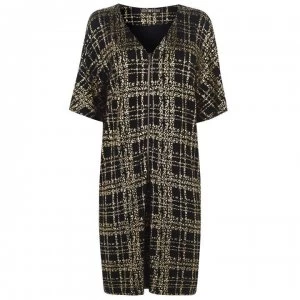 Biba Check Zip Tunic Dress - Black