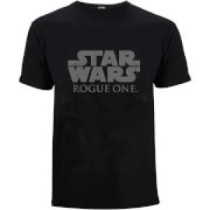 Star Wars Rogue One Mens Star Wars Logo T-Shirt - Black - S