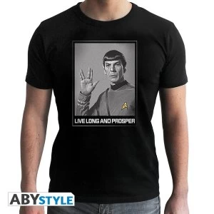 Star Trek - Spock Mens XX-Large T-Shirt - Black