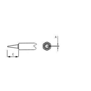 Weller NT 1 Soldering tip Round Tip size 0.25mm Content