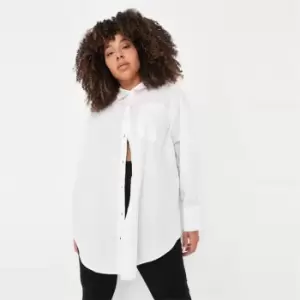 Missguided Oversized Poplin Shirt - White