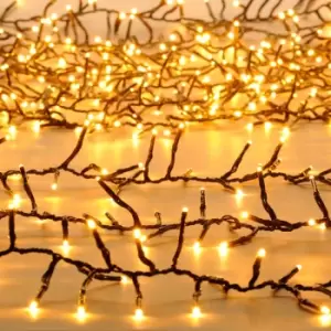 Festive Indoor & Outdoor Multifunction Cluster Lights 2000 Warm White LEDs