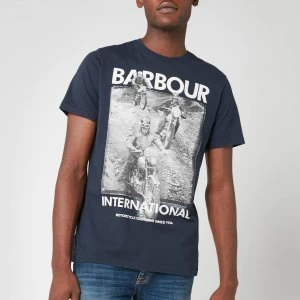 Barbour International Mens Archieve Comp T-Shirt - Navy - S