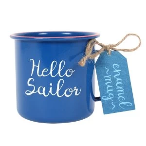 Hello Sailor Enamel Mug