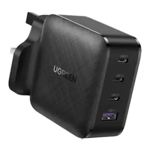 65W Ugreen 4 Port GaN X Fast Charger QC4 3x USB Type C, 1x USB A