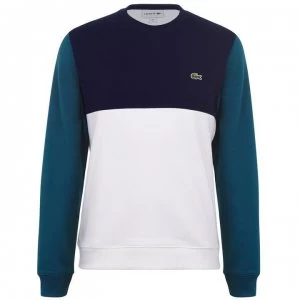 Lacoste Box Colour Block Crew Sweater - Marine XP2