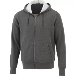 Elevate Mens Cypress Full Zip Hoodie (XXXL) (Heather Charcoal)