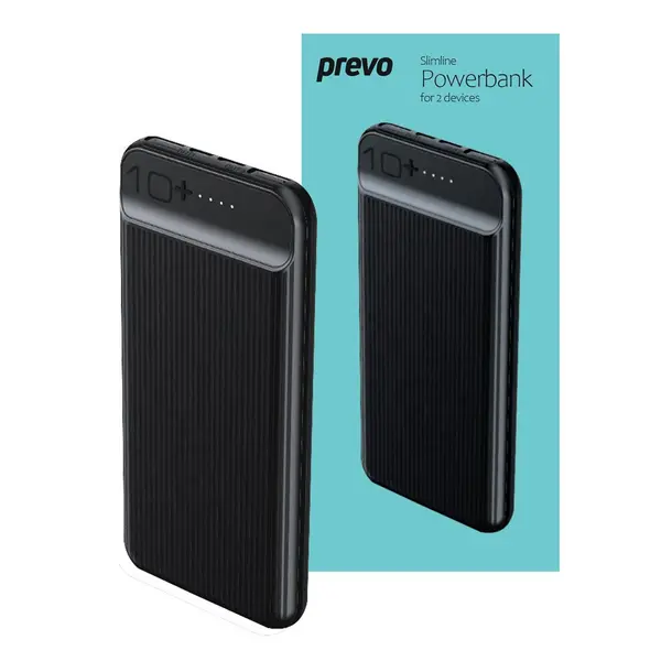 Prevo Prevo SP3012 Power bank,10000mAh Portable Fast Charging for Smart Phones, Tablets and Other Devices - Black BATAR-SP3012