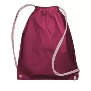 Jassz Bags Drawstring Backpack (One Size) (Claret)