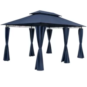 Gazebo Pavilion Garden Topas 3x4m Blue