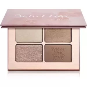 ZOEVA Velvet Love Eyeshadow Quad eyeshadow palette shade Beautiful Bright Eyes 4x1,5 g