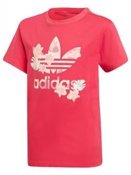 Boys, adidas Originals T-Shirt - Pink, Size 11-12 Years