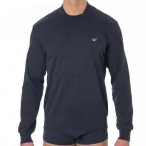 Emporio Armani Classic Cotton Sweater - Navy L