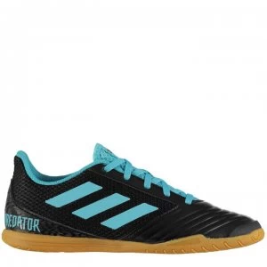 adidas Predator 19.4 Indoor Football Boots - Black/Cyan