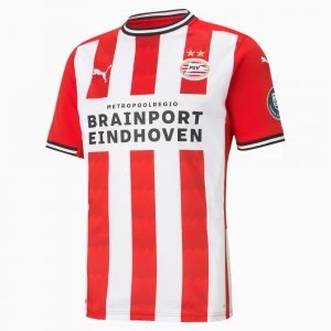 PUMA Psv Eindhoven Home Replica Mens Jersey, High Risk Red/White, size Medium, Clothing